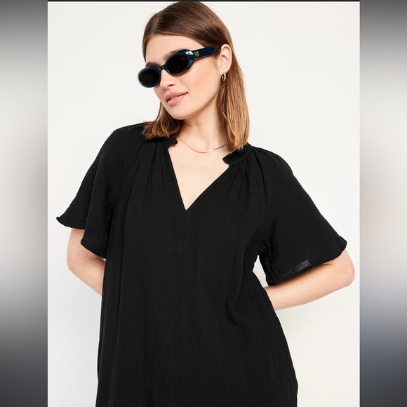 Old Navy Women’s Crinkle Gauze Swing Dress Size XL Tall - Picture 3 of 7